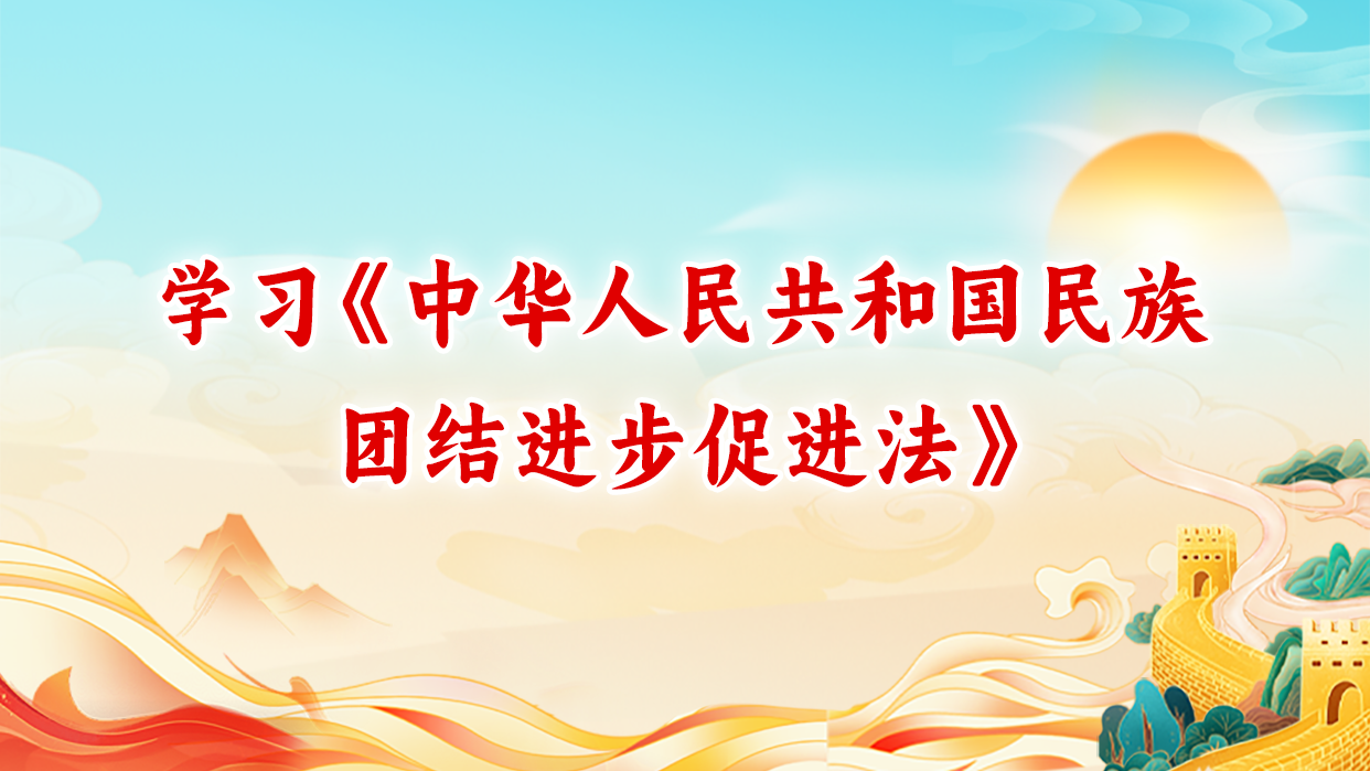 学习《中华人民共和国民族团结进步促进法》